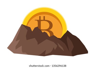 cryptocurrency embedded in the ground