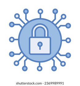 Cryptocurrency encryption vector design, ready to use icon