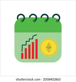 cryptocurrency Ethereum icon vector illustration