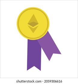 criptodivisa Icono etéreo ilustración vectorial