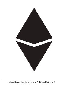 cryptocurrency etherum symbol isolated icon