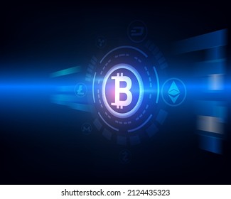 cryptocurrency exchange technology abstract speed network
