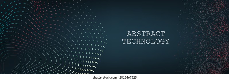 Cryptocurrency fintech network blockchain and programming concept. Science background. onnecting dots . Big data visualization and Business .Vector illustration. music wave
