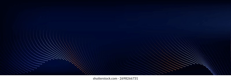 Cryptocurrency fintech network blockchain and programming concept. Science background. onnecting dots . Big data visualization and Business .Vector illustration. music wave