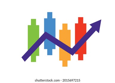 diseño gráfico de criptodivisa y plataforma de negociación de ilustraciones vectoriales con color