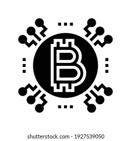 cryptocurrency ico glyph icon vector. cryptocurrency ico sign. isolated contour symbol black illustration