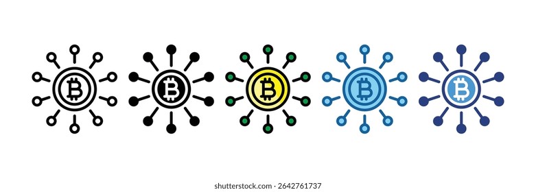 Elemento de icono de criptomoneda para diseño