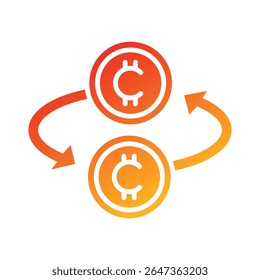Elemento de Ícone de Criptomoeda para Design