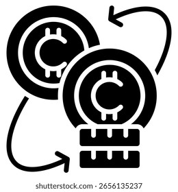 Elemento De Ícone De Criptomoeda Para Design