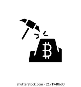 Icono de criptodivisa aislado en fondo blanco