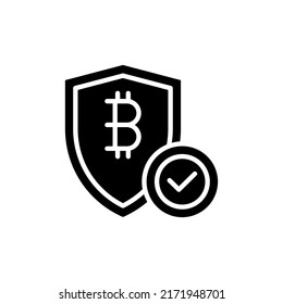 Cryptocurrency icon isolated on white background