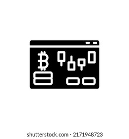 Cryptocurrency icon isolated on white background