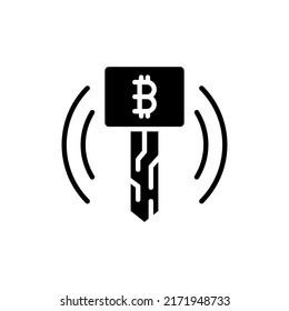 Icono de criptodivisa aislado en fondo blanco
