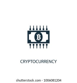 Cryptocurrency icon. Simple element illustration. Cryptocurrency symbol design from Cryptocurrency collection. Can be used in web and mobile.