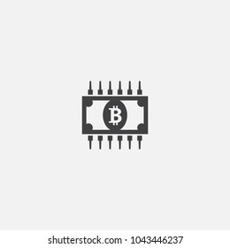 Cryptocurrency icon. Simple element illustration. Cryptocurrency symbol design from Cryptocurrency collection. Can be used in web and mobile.