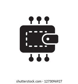 cryptocurrency icon vector glyph style