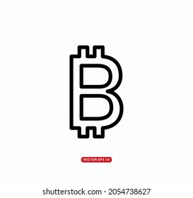 Plantilla de diseño del logotipo del vector del icono de criptodivisa
