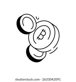 Cryptocurrency Icon vector stock illustration