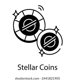 Cryptocurrency Industry Icons in Line Style 

