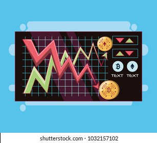 Cryptocurrency infographic design