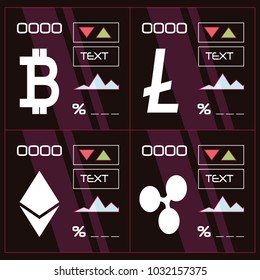 Cryptocurrency infographic design