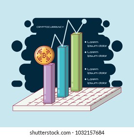 Cryptocurrency infographic design