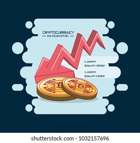 Cryptocurrency infographic design