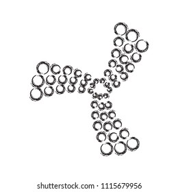 cryptocurrency iota symbol isolated icon