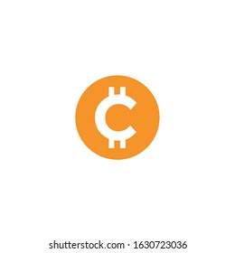 Cryptocurrency or Letter C logo / icon design