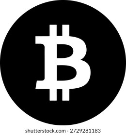 Logotipo da criptomoeda dinheiro digital Bitcoin blockchain finance symbol vetor