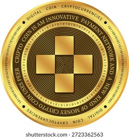 Cryptocurrency logo drawings on transparent background. clover finance-clv coin logo. 3D illustrations.