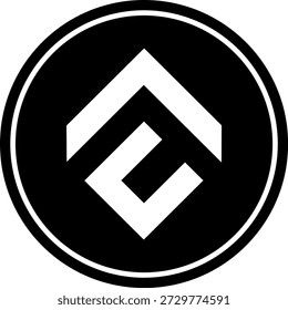 Dibujos del logotipo de la criptomoneda sobre fondo transparente. Logo de la moneda conflux-cfx. Ilustraciones 3D.