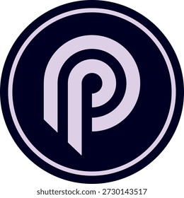 Cryptocurrency logo drawings on transparent background. pyth network-pyth coin logo. 3D illustrations.