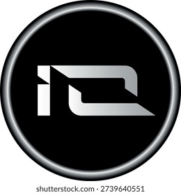 Cryptocurrency logo drawings on transparent background. io.net-io  coin logo. 3D illustrations.