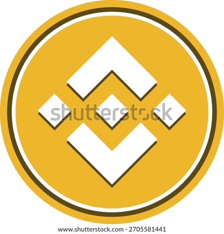 Cryptocurrency logo drawings on transparent background. binance coin-bnbcoin logo. 3D illustrations.