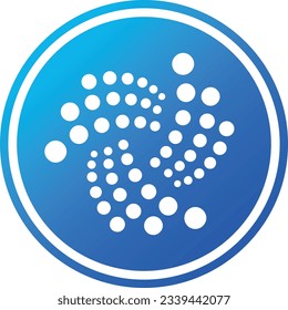 Logotipos de criptografía en círculo azul. imágenes de logotipo vectorial. 3 quinquies ilustraciones.