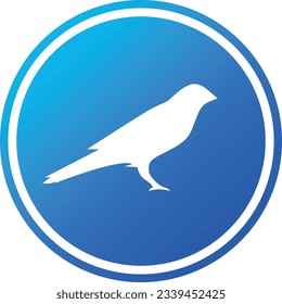 Cryptocurrency logos in blue circle. vector logo images. 3d illustrations.