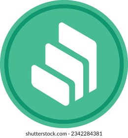 Cryptocurrency logos in colorful circle. vector logo images. 3d illustrations.
