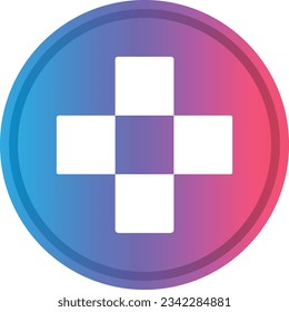 Cryptocurrency logos in colorful circle. vector logo images. 3d illustrations.