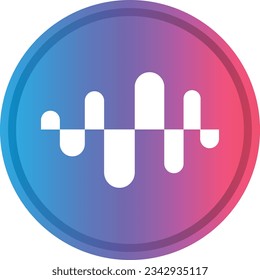 Logotipos de criptografía en círculo colorido. imágenes de logotipo vectorial. 3 quinquies ilustraciones.