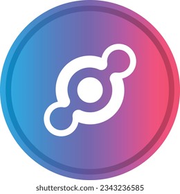 Logotipos de criptografía en círculo colorido. imágenes de logotipo vectorial. 3 quinquies ilustraciones.