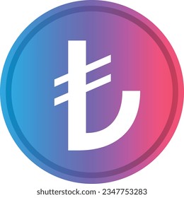 Cryptocurrency logos in colorful circle. vector logo images. 3d illustrations.