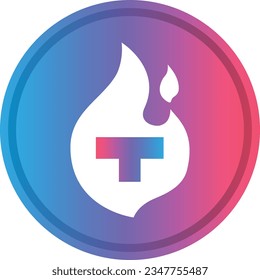 Cryptocurrency logos in colorful circle. vector logo images. 3d illustrations.