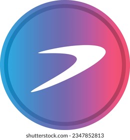 Cryptocurrency logos in colorful circle. vector logo images. 3d illustrations.