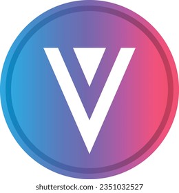 Cryptocurrency logos in colorful circle. vector logo images. 3d illustrations.