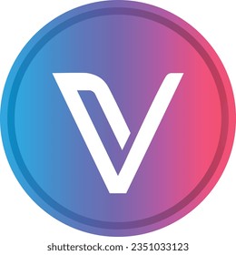 Cryptocurrency logos in colorful circle. vector logo images. 3d illustrations. svg