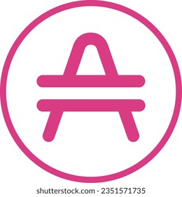 Cryptocurrency logos in colorful circle. vector logo images. 3d illustrations.