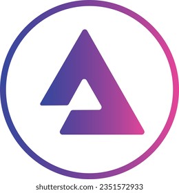 Cryptocurrency logos in colorful circle. vector logo images. 3d illustrations.