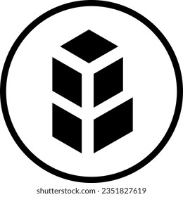 Cryptocurrency logos in colorful circle. vector logo images. 3d illustrations.