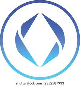 Cryptocurrency logos in colorful circle. vector logo images. 3d illustrations.